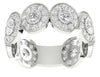Huge I1/G 2.00Ct Not Enhanced Diamond 14Kt Solid Gold Designer Prong & Bezel Eternity Ring Engagement Band
