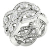 Huge SI1/G 3.25Ct Not Enhanced Diamond Eternity Ring Engagement Band 13.15MM 14K White / Yellow / Rose Gold