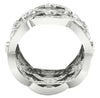 Huge SI1/G 3.25Ct Not Enhanced Diamond Eternity Ring Engagement Band 13.15MM 14K White / Yellow / Rose Gold