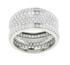 Prong Set I1/G Huge 3.25Ct Natural Diamond Eternity Anniversary Ring Band 14Kt White / Yellow / Rose Gold