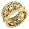 Appraisal I1/G 1.50Ct Round Brilliant Cut Diamond Solid 14Kt White Gold Designer Eternity Engagement Ring Band
