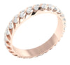 Bar Set I1/G 1.00Ct Round Brilliant Cut Diamond Jewelry 14K Solid Gold Eternity Ring Anniversary Band