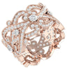 I1/G Huge 3.00Ct Natural Diamond 14K White / Yellow / Rose Gold Excellent Eternity Engagement Ring Band