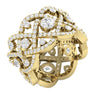 I1/G Huge 3.85Ct Natural Diamond Jewelry Eternity Wedding Ring Band Prong Set 14K White / Yellow / Rose Gold