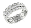 Unique I1/G Huge 2.00Ct Round Brilliant Cut Diamond Jewelry 14Kt Solid Gold Sparkly Eternity Ring Engagement Band