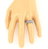 Unique I1/G Huge 2.00Ct Round Brilliant Cut Diamond Jewelry 14Kt Solid Gold Sparkly Eternity Ring Engagement Band