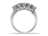 I1/G Round Brilliant Cut 0.75Ct Diamond Jewelry 14Kt Solid Gold Five Stone Ring Engagement Band Appraisal