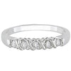 I1/G Real 0.50Ct Diamond Jewelry Solid 14Kt White Gold Comfort fit Polished Shiny Five Stone Engagement Ring Band