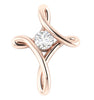 I1/H 0.65Ct Round Brilliant Cut Diamond Jewelry Bar Set Cross Pendant Necklace 14Kt White / Yellow / Rose Gold