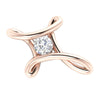 I1/H 0.65Ct Round Brilliant Cut Diamond Jewelry Bar Set Cross Pendant Necklace 14Kt White / Yellow / Rose Gold