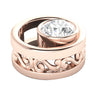 I1/H 0.50Ct Round Brilliant Cut Diamond Jewelry Bezel Set Circle Solitaire Pendant Necklace 14Kt White / Yellow / Rose Gold