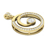 Solid 14K White Gold I1/G 1.10Ct Round Brilliant Cut Diamond Prong Set Circle Pendant Necklace Appraisal