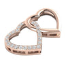 Appraisal I1/G 0.40Ct Genuine Diamond 14K White / Yellow / Rose Gold Prong Set Love Of Heart Pendant Necklace