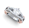 Excellent I1/G Huge 2.01Ct Natural Diamond 14K Two-Tone Gold Solitaire Engagement Wedding Ring Band Appraisal