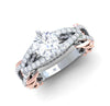 Excellent I1/G Huge 2.01Ct Natural Diamond 14K Two-Tone Gold Solitaire Engagement Wedding Ring Band Appraisal