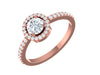 I1/G Sparkly Huge 1.01Ct Not Enhanced Diamond Halo Set Solitaire Ring Engagement Band 14Kt Solid Gold