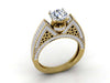 Excellent I1/G Huge 1.75Ct Natural Diamond 14K White / Yellow / Rose Gold Solitaire Engagement Ring Band