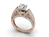 Excellent I1/G Huge 1.75Ct Natural Diamond 14K White / Yellow / Rose Gold Solitaire Engagement Ring Band