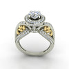 Huge I1/G 2.00Ct Round Brilliant Cut Diamond Unique Solitaire Ring Engagement Band 14K White / Yellow / Rose Gold