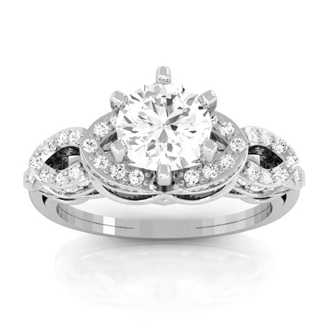I1/G 1.35Ct Round Brilliant Cut Diamond Jewelry Solitaire Anniversary Ring Band 14Kt White / Yellow / Rose Gold