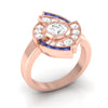 Prong & Bezel Set I1/G 1.10Ct Natural Diamond Jewelry 14Kt Solid Gold Excellent Solitaire Engagement Ring Band