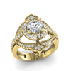 Not Enhanced I1/G 1.50Ct Diamond Jewelry 14K White / Yellow / Rose Gold Prong Set Solitaire Engagement Ring Band