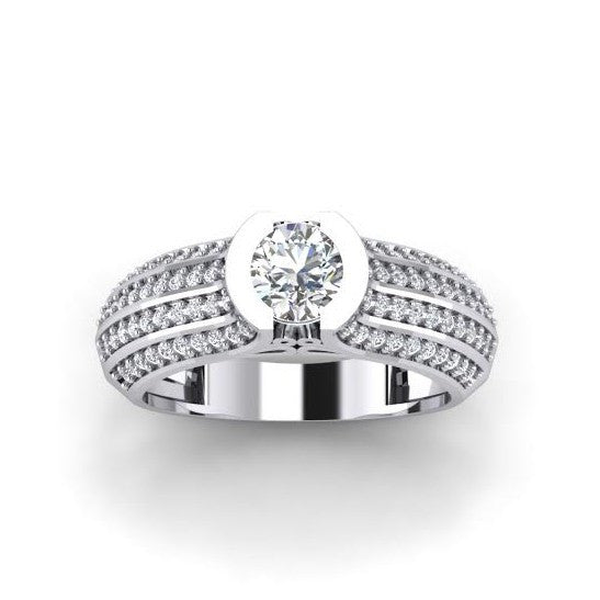 Prong & Bezel Set I1/G 1.40TCW Not Enhanced Diamond Solitaire Anniversary Ring Band 14Kt Solid Gold Appraisal