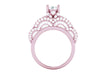 I1/G Huge 3.00CTW Round Brilliant Cut Diamond Jewelry 14Kt White / Yellow / Rose Gold Solitaire Ring Engagement Band