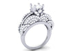 I1/G Huge 3.00CTW Round Brilliant Cut Diamond Jewelry 14Kt White / Yellow / Rose Gold Solitaire Ring Engagement Band