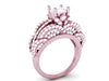 I1/G Huge 3.00CTW Round Brilliant Cut Diamond Jewelry 14Kt White / Yellow / Rose Gold Solitaire Ring Engagement Band