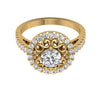 SI1/G 1.35Ct Not Enhanced Diamond Jewelry 14Kt White / Yellow / Rose Gold Designer Solitaire Ring Anniversary Band