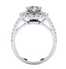 SI1/G 1.35Ct Not Enhanced Diamond Jewelry 14Kt White / Yellow / Rose Gold Designer Solitaire Ring Anniversary Band
