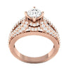 SI1/G Huge Natural 1.75TCW Diamond 14Kt Solid Gold Excellent Solitaire Engagement Ring Band 7.70MM