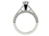 Unique I1/G 1.30Ct Natural Diamond 14K White / Yellow / Rose Gold 6.75MM Solitaire Engagement Ring Band