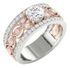 Excellent I1/G Huge 2.35Ct Round Cut Sparkly Diamond 14Kt Solid Gold Solitaire Engagement Ring Band