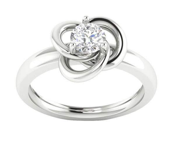 Excellent SI1/G Round Cut 0.50Ct Diamond Jewelry Solitaire Ring Engagement Band 14Kt Solid Gold