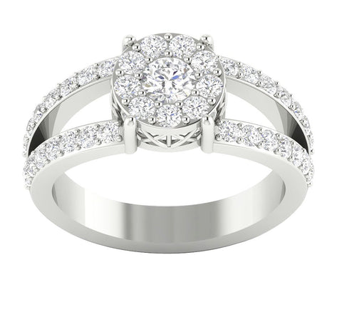 Unique I1/G 1.15Ct Not Enhanced Diamond Jewelry Prong Set Solitaire Engagement Ring Band 14K White / Yellow / Rose Gold