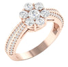 Excellent Prong Set I1/G 1.35Ct Real Diamond Jewelry 14Kt White Gold Solitaire Engagement Wedding Ring