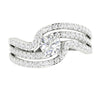 14Kt Solid Gold Appraisal Huge I1/G 1.75Ct Not Enhanced Diamond Solitaire with Accents Ring Band 11.05MM
