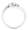 I1/G Not Enhanced 1.60Ct Forever Us 2 Stone Diamond 14Kt Solid Gold Solitaire Engagement Ring Band