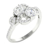 Prong Set I1/G 1.35Ct Forever Us Two Stone Diamond Jewelry 14K Solid Gold Solitaire Engagement Ring Band