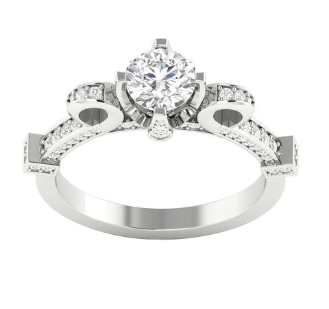 Excellent I1/G Natural 1.40Ct Diamond Jewelry 14Kt Solid Gold Comfort fit Polished Shiny Solitaire Engagement Ring Band