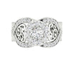 14K White / Yellow / Rose Gold Huge I1/G Sparkly 1.70Ct Real Diamond Solitaire Ring Engagement Wedding Band