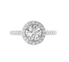 Comfort Fit Polished Shiny Huge I1/G Real 1.60Ct Diamond 14K White / Yellow / Rose Gold Solitaire with Accents Engagement Ring Band