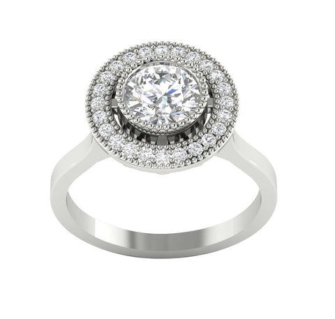 I1/G 1.30Ct Ladies Round Brilliant Cut Diamond Prong Set Solitaire Ring Anniversary Band 14K White / Yellow / Rose Gold