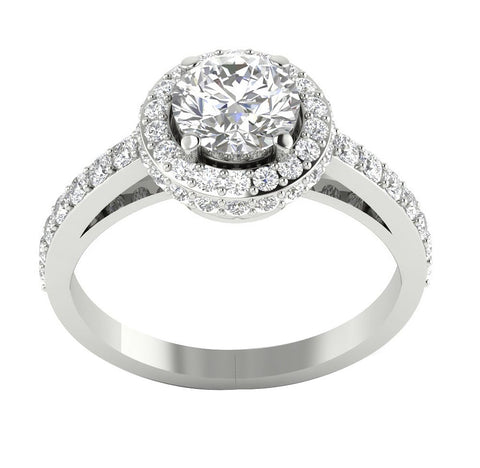 Excellent I1/G Huge 1.90Ct Genuine Diamond Jwelery Prong Set Solitaire Ring Engagement Band 14Kt Solid Gold