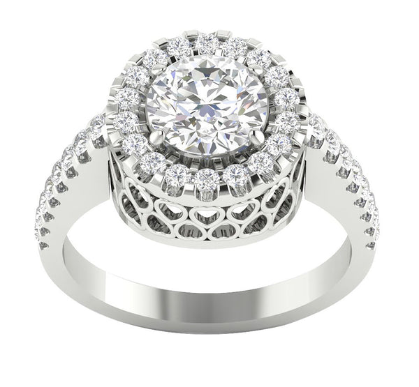 I1/G Huge 1.75TCW Natural Diamond Jewelry Solitaire Anniversary Ring Band 14Kt White / Yellow / Rose Gold 11.60MM