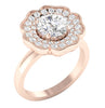 Excellent Huge I1/G Round Brilliant Cut 2.10Ct Diamond 14K Solid Gold Prong Set Solitaire Engagement Ring Band