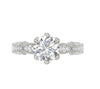 Solitaire Engagement Wedding Ring I1/G Huge 2.50Ct Natural Diamond 14Kt White / Yellow / Rose Gold Prong Set