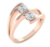 Appraisal I1/G 1.01Ct Natural Sparkly Diamond 14K Gold Bar Set Solitaire Engagement Ring Band 12.95MM